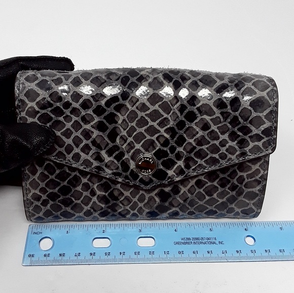 MICHAEL KORS Snakeskin Clutch Wallet Purse - Picture 3 of 6